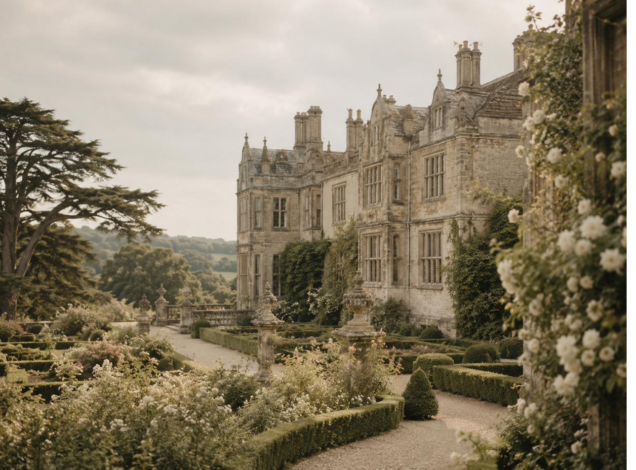 Estate wedding venue garden